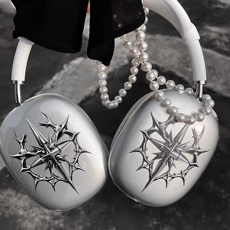 New Thorny Starry Headphone Case for AirPods Max Customized TPU Transparent Soft Shell Cool Creative Earphone Protective Cover