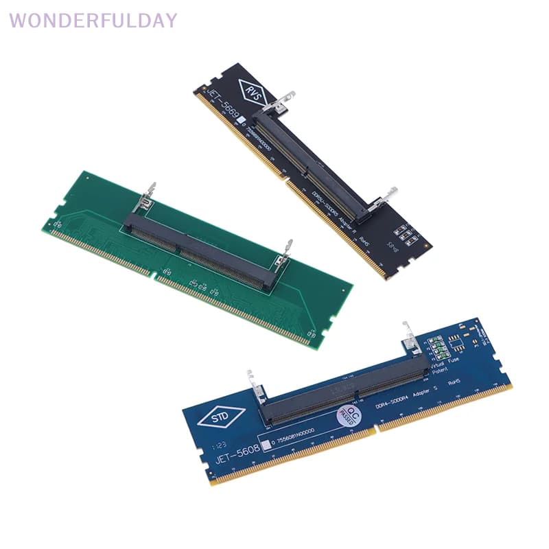 DDR3 DDR4 DDR5 Laptop SO-DIMM to Desktop Adapter Card Converter Memory RAM Connector Adapter
