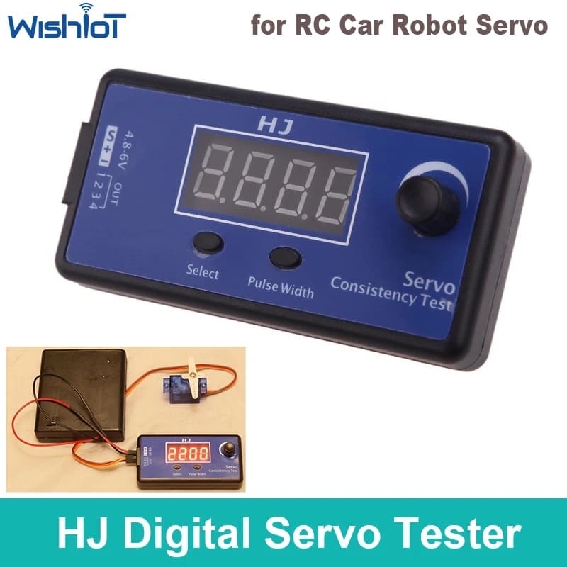 HJ Servo Tester Digitale Tester di Controllo della Consistenza ESC Portatile per RC Elicottero Aereo Auto RC Strumento Tester per Elicotteri