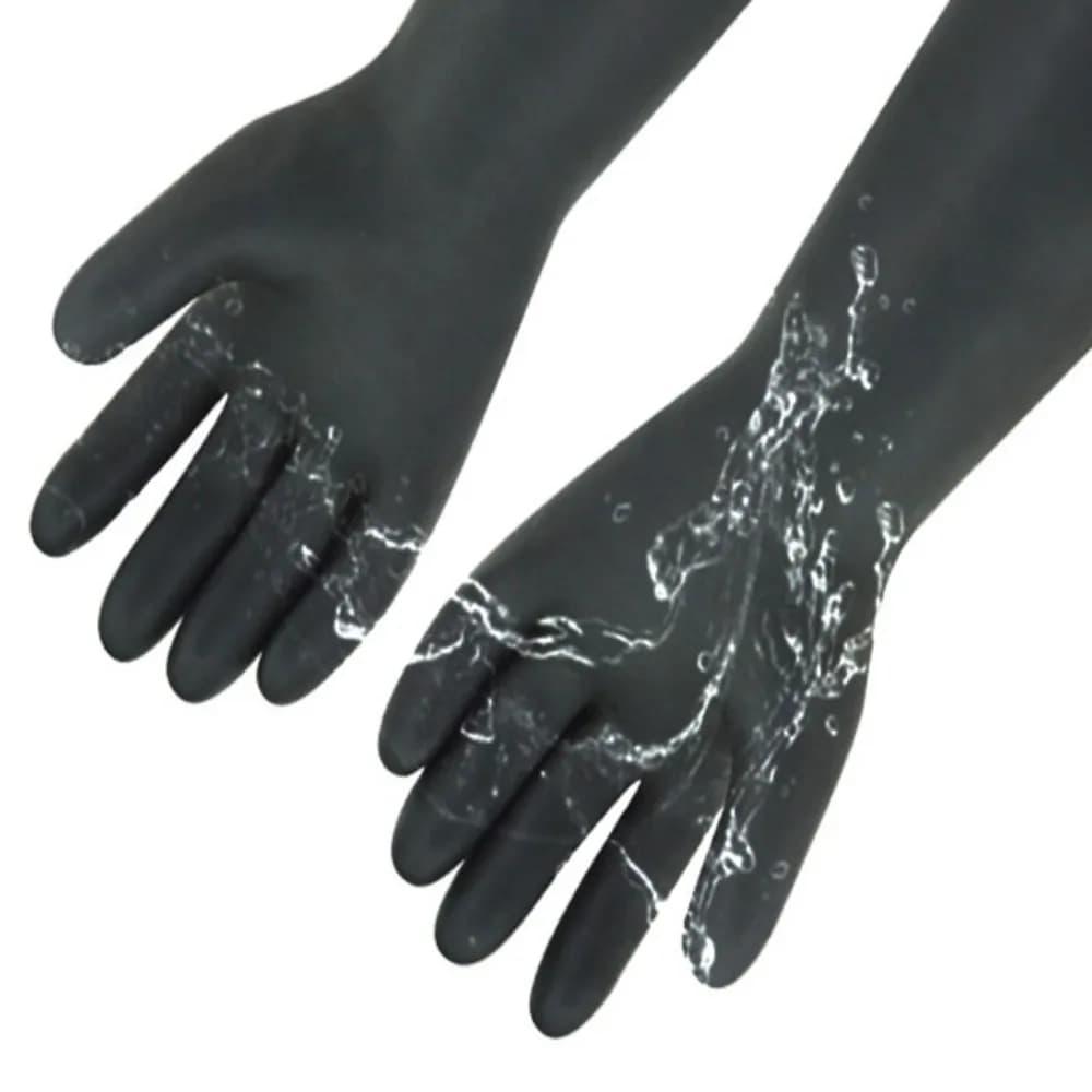 Guanti di protezione del lavoro resistenti agli acidi e agli alcali Guanti in lattice resistenti agli oli resistenti agli agenti chimici resistenti all'usura ispessiti