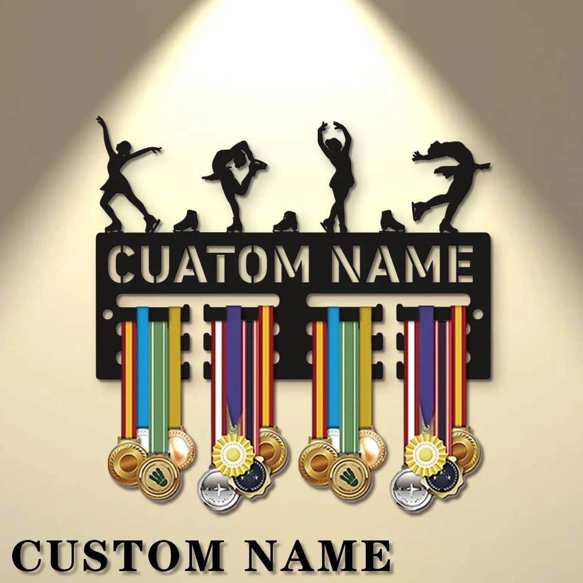 1 Piece Custom Wood Medals, Custom Medals Display for Athletes, Ideal Gift for Family and Friends