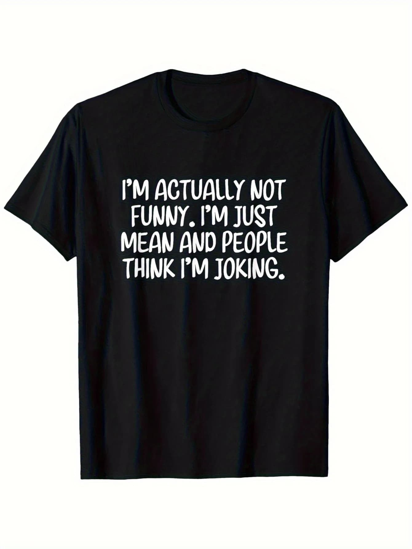 100% cotton t-shirt - black bottom with white powder print, casual, crew neck, short sleeves, medium elastic fabric
