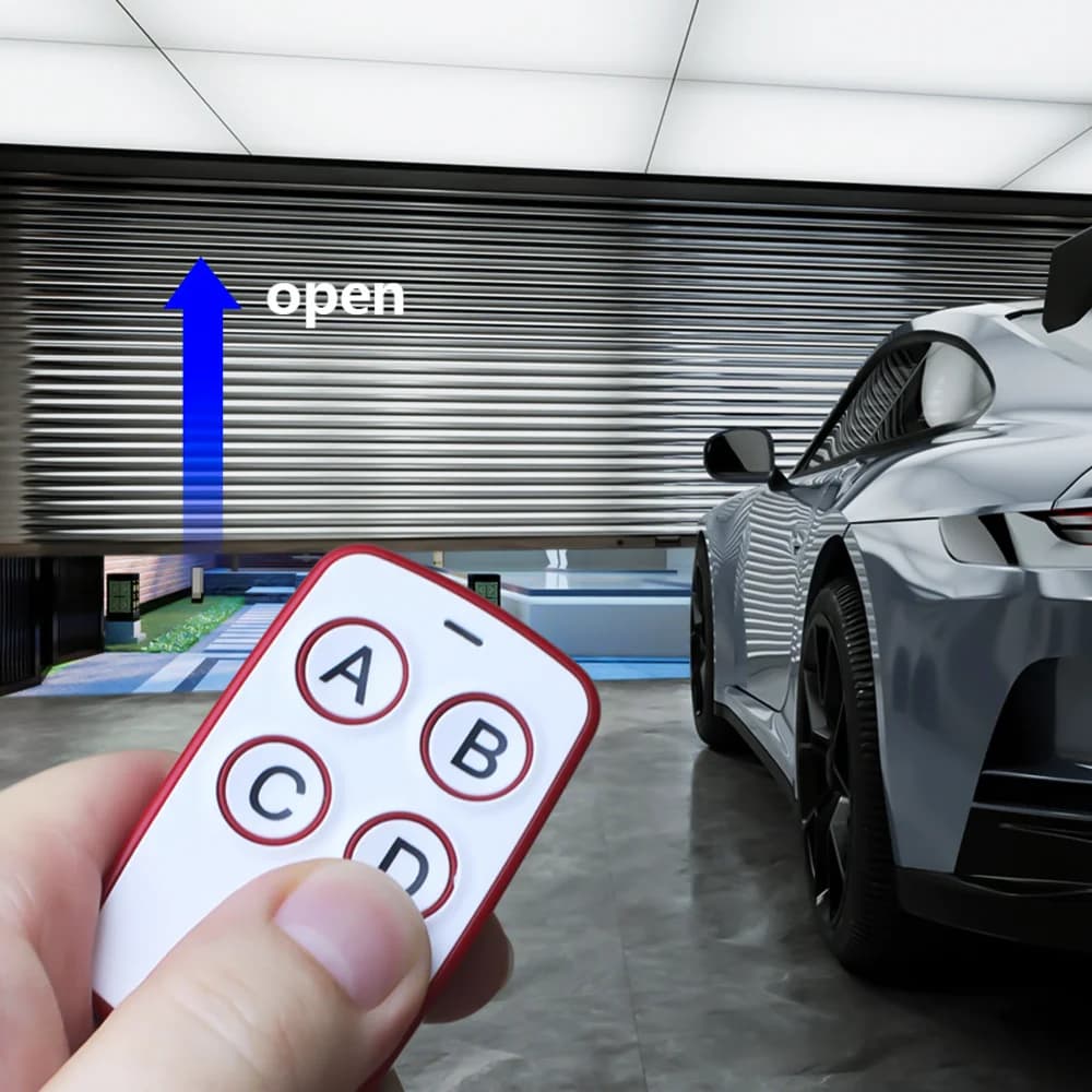 Garage Door RF Remote Control Duplicator 280-868MHz Code Grabber Clone 433.92MHz Gate Key Fob Command Hand Transmiter