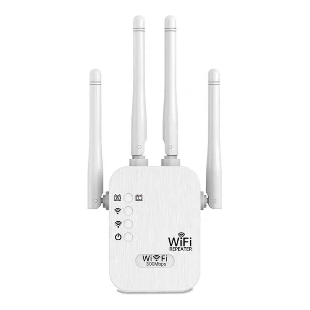 Amplificatore WiFi Bianco 300Mbps Router 2.4 GHz Ripetitore di Segnale Wi-Fi EU US per Uso Ufficio