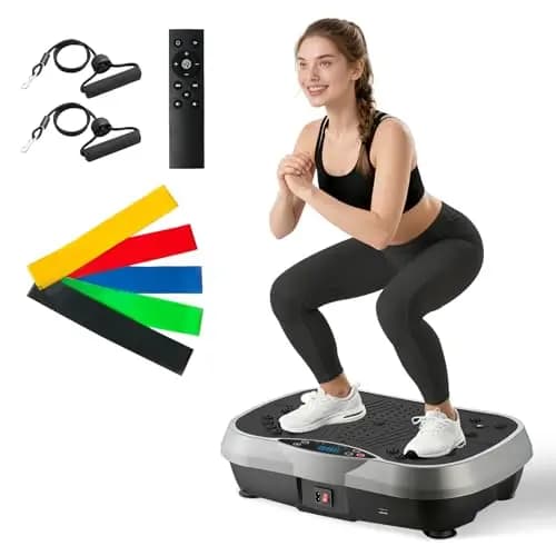 Vibration Plate Exercise Machine 6 Workout Modes 120-Level Full Body Workout Lymphatic Drainage Weight Loss