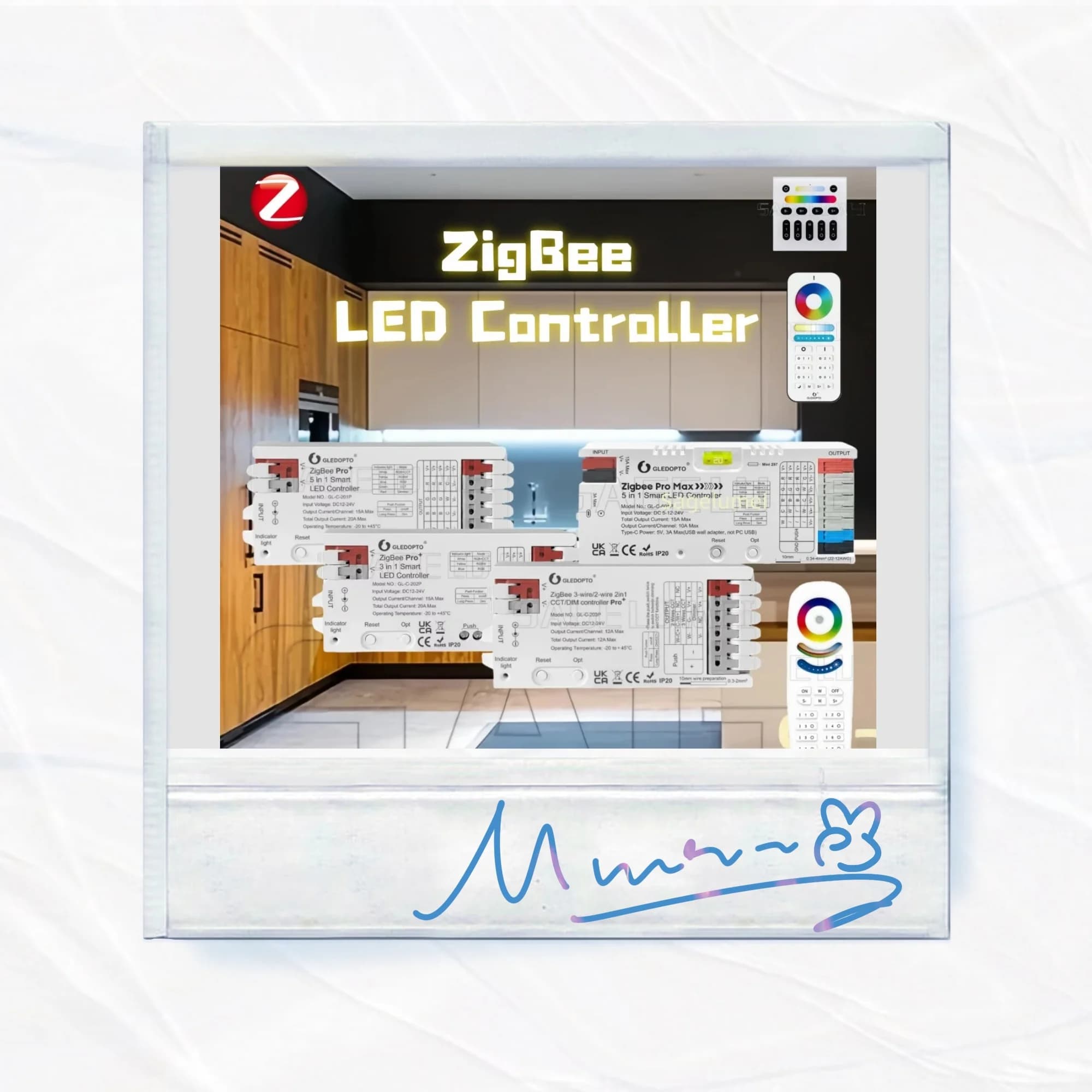GLEDOPTO GL-C-201P/202P/203/601P 5 in 1 ZigBee 3.0 Pro+ Controller LED RGB CCT RGBW RGBCCT Luce di striscia Smart APP Controllo vocale