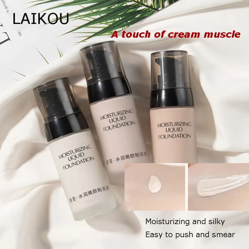 LAIKOU Fondotinta Corrector 40g Base Makeup Face Cream Hydrating Liquid Oil Control Maquiagem With Makeup