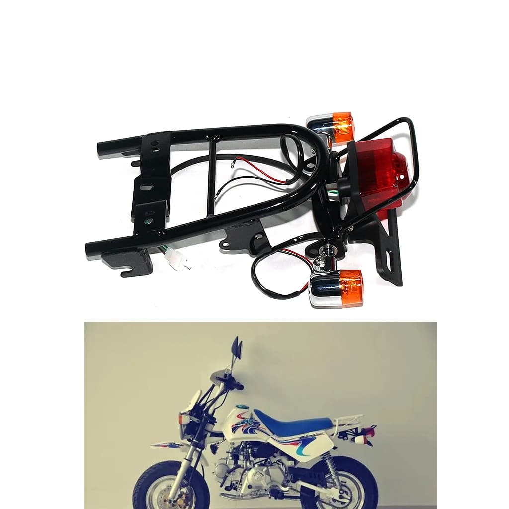 Rear wing of the motorcycle with rear back light direction indicator for Honda Monkey Bike Z50R Baja Mini Trail Bike