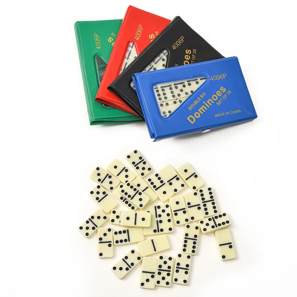 1 pz scatola domino nove domino imballaggio in PVC carte push tavolo da gioco per interni ed esterni