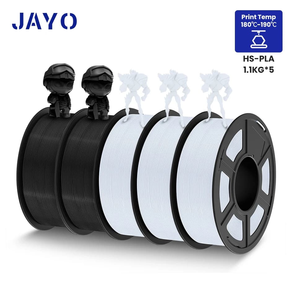 JAYO PLA 1.75mm Filament 3D Printer PLA Plus 2.0 High Speed 1.1KG for 3D Printing Material FDM ordered wrapped 600 mm/s