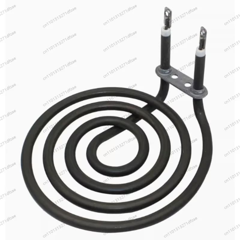 Tubo di riscaldamento elettrico a 4 cerchi 220V 1350W con interfaccia a foro filettato per friggitrice ad aria e test di riscaldamento con disco a spirale antizanzare