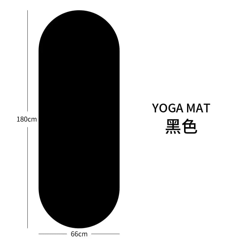Tappetino da yoga antiscivolo da 5 mm Tappetino ovale ad arco curvo in gomma naturale ecologica in PU