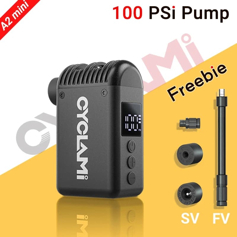 CYCLAMI Small Mini Plus pompa portatile per bicicletta gonfiatore ad aria Cordless Presta Schrader valvola Outdoor MTB accessori per bici da strada
