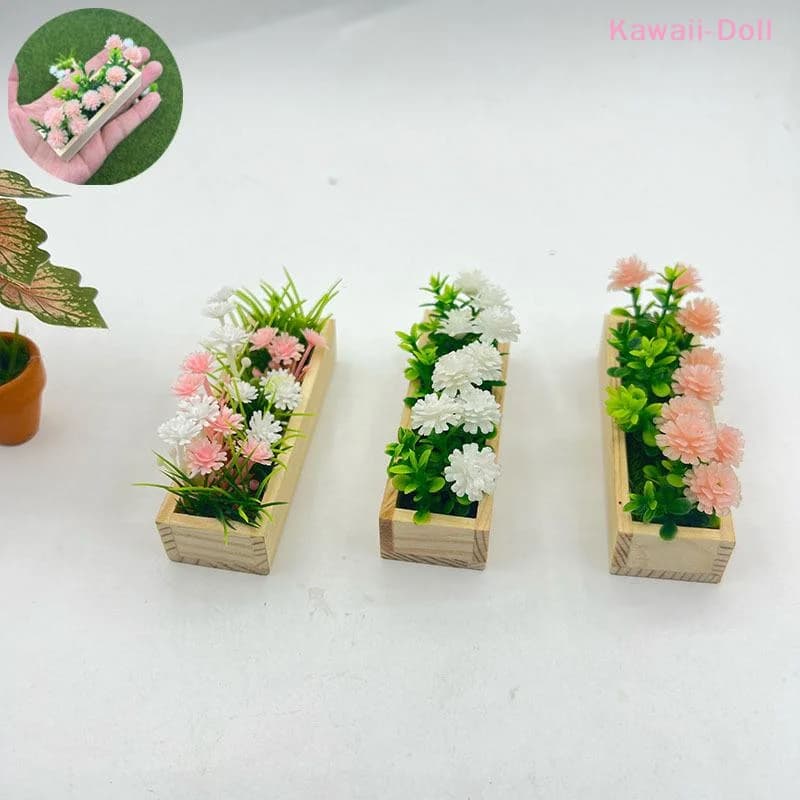 1 Pezzo Decorazione per Casa delle Bambole, Mini Recinzione con Fiori Artificiali, Modello per Tavolo di Sabbia, Casetta delle Fiabe, Recinzione da Giardino Fai-da-Te, Decorazione per Scenari Esterni