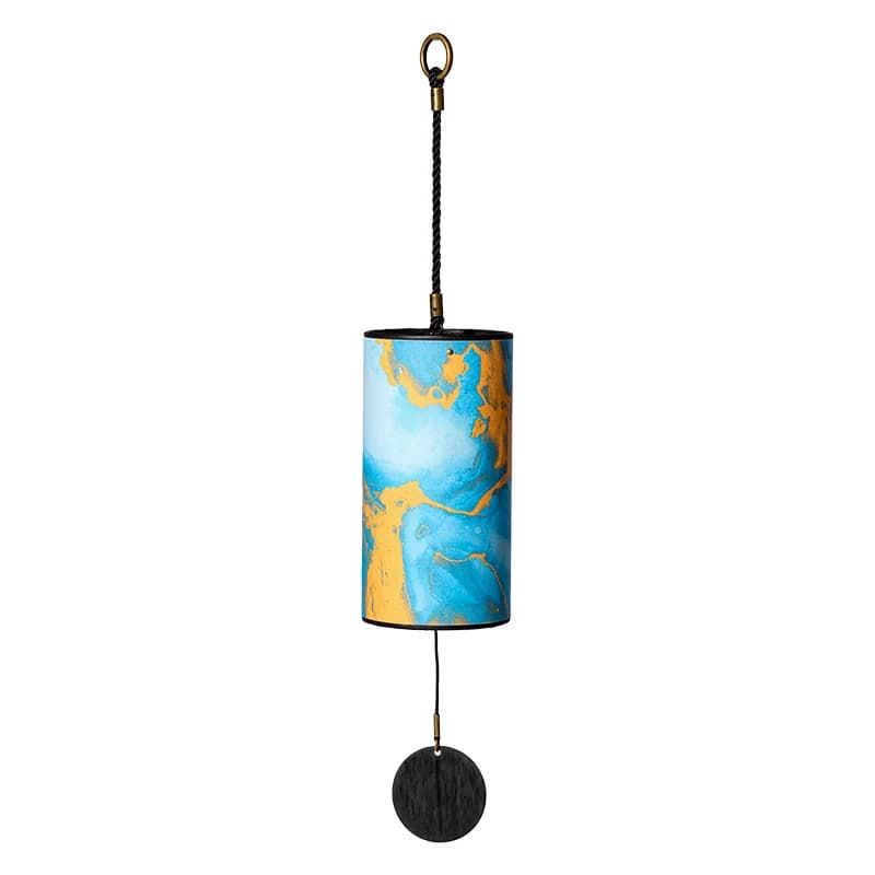 Hluru Bamboo Windchime 9 Rods, Wind Chimes 9 Rods, Wind Bell Craft Outdoor, Garden Patio Zen Meditation, C G Am Dm Chord