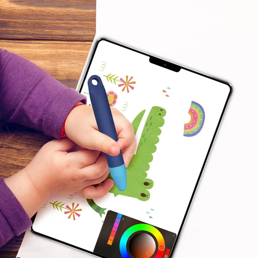 Penna Stilo per Tablet, Stilo per Bambini con Impugnatura Facile, Stilo Capacitivo Universale per Schermi Touch per iPad Air Mini Pro e Amazon Fire Kids