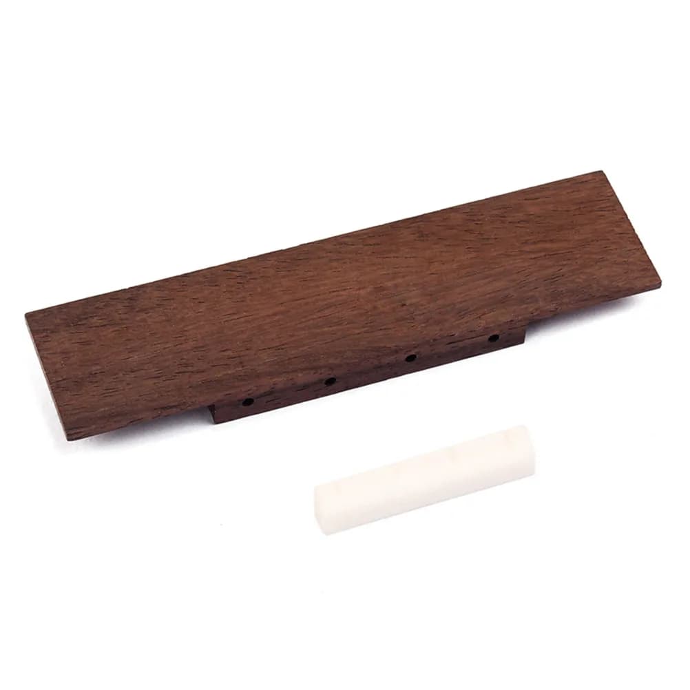 Set Ponte per Ukulele 9x2.5cm, Distanza Corde 12mm, Altezza Base 7mm, Perfetto per Kit Riparazione Chitarra a Corde