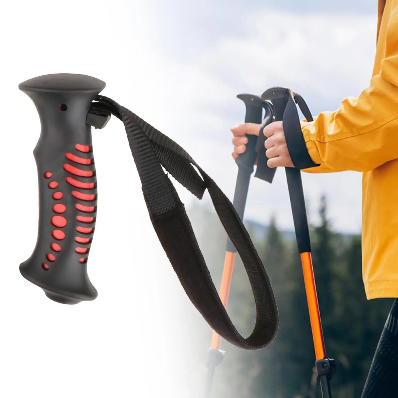 Lightweight Hiking Stick Handle Ergonomic Grip Walking Pole Parts for Mountaineering and Camping Gear