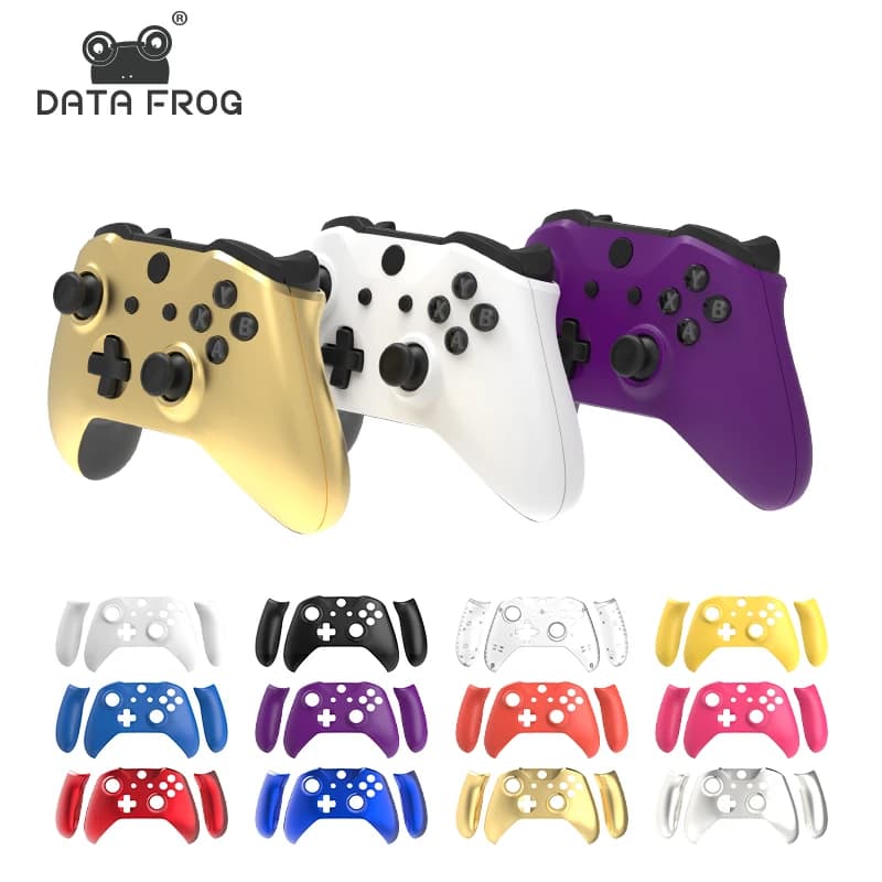 DATA FROG Custodia di ricambio Shell per controller Xbox One con impugnature antiscivolo Custodia protettiva per kit Mod fai da te personalizzato