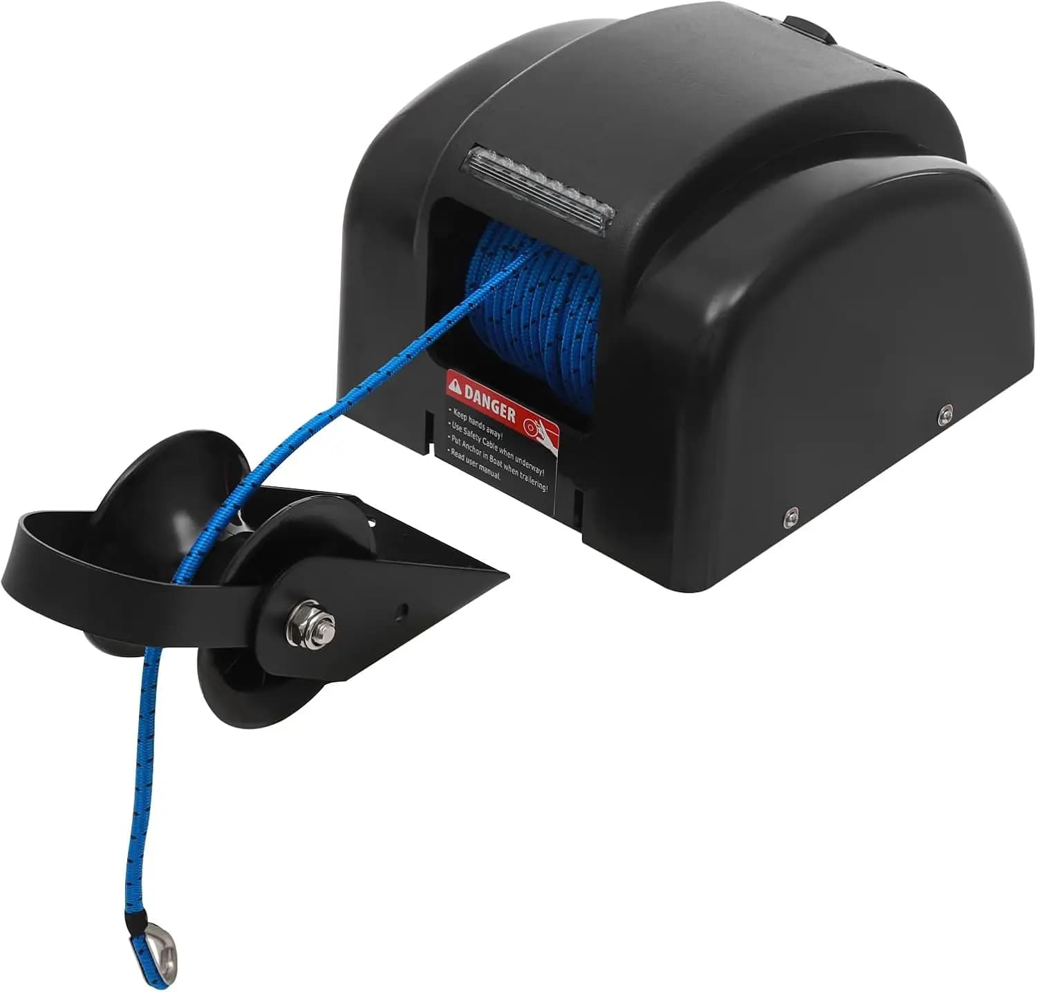 Verricello per ancoraggio elettrico, verricello per ancoraggio per barche da 12 V - Ancoraggi fino a 35 libbre - Kit verricello per ancoraggio marino con telecomando