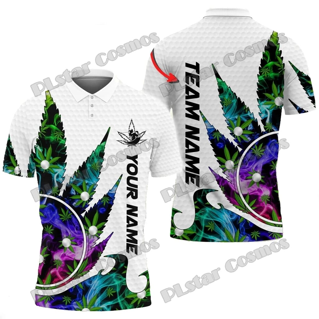 Golf Opzione multicolore Modello Nome personalizzato e nome della squadra Polo da uomo stampata in 3D Polo estiva unisex casual WK263