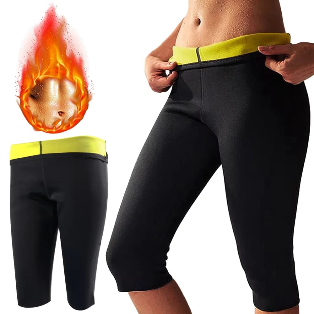 Neoprene Weight Loss Pants for Women's Sauna, Leggings Thermal Modeling, Gym and Fitness