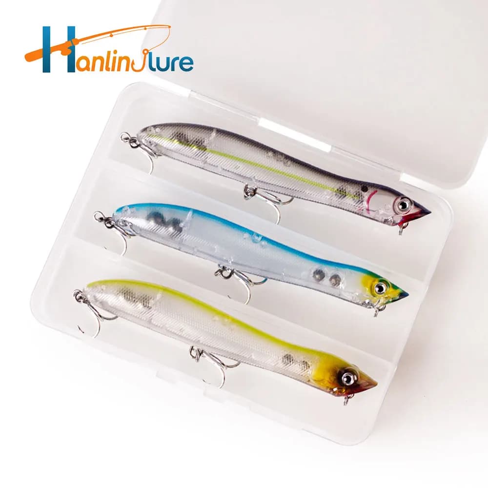 3 pcs/box Topwater Matita Popper Fishing Footage 12 cm Floating Snakehead Esca Artificial Duration Walking Dog Sleeping Wobble Bass Tackle
