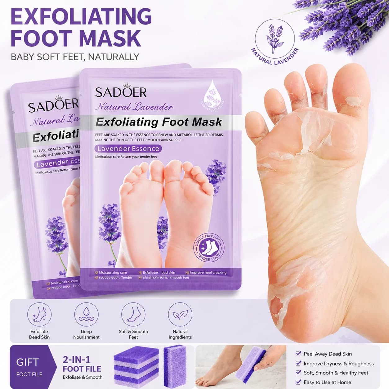 1-20Pair Piedi Esfoliante Maschera Esfoliante Peeling Del Piede Maschera Calzini Pedicure Peeling Rimozione Della Pelle Morta Piedi Maschera Peeling Idratante