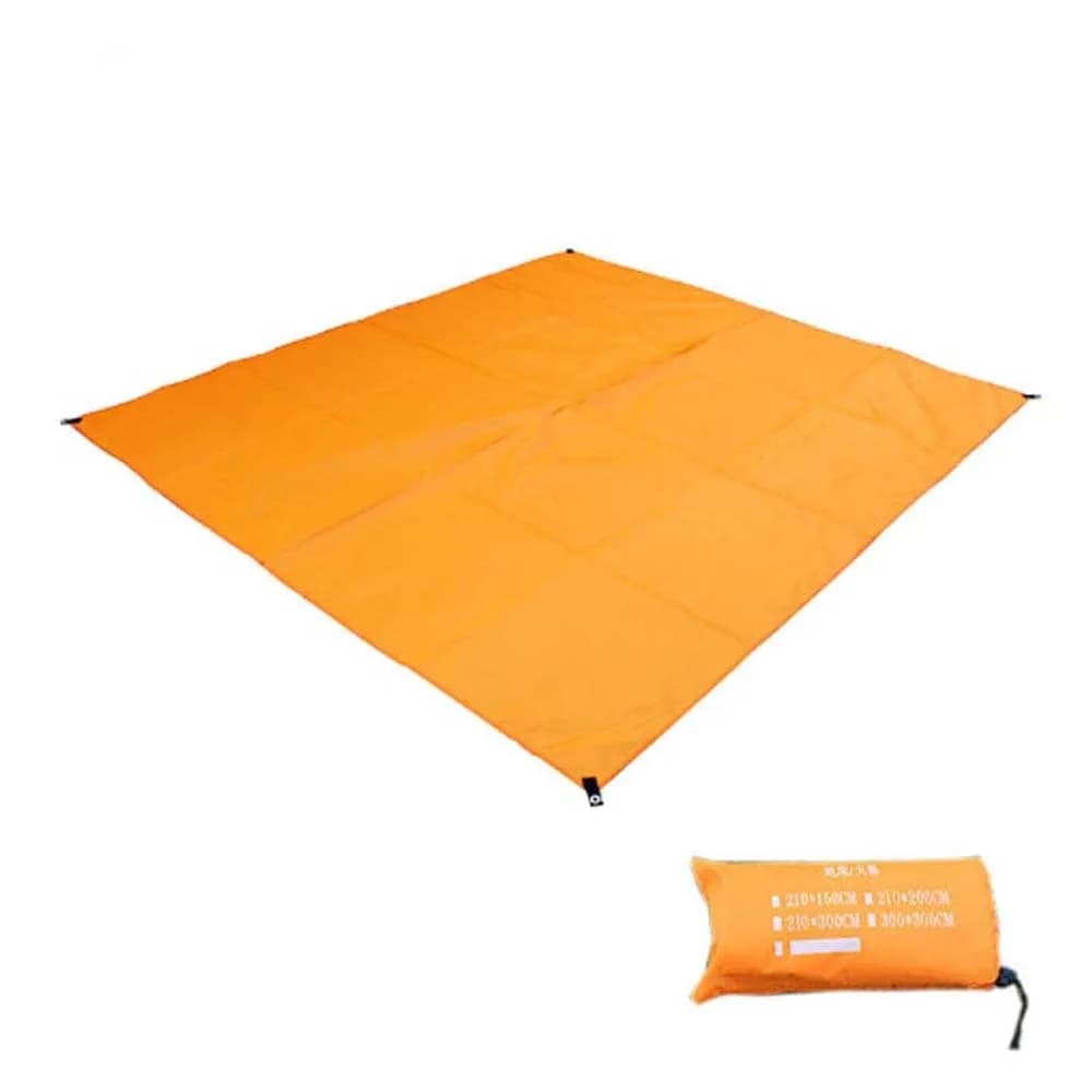 Waterproof Camping Floor Tarp Oxford Cloth 210x150CM Camping Moisture-proof Mat with Sack PU Coating Car Sunscreen Cloth Travel