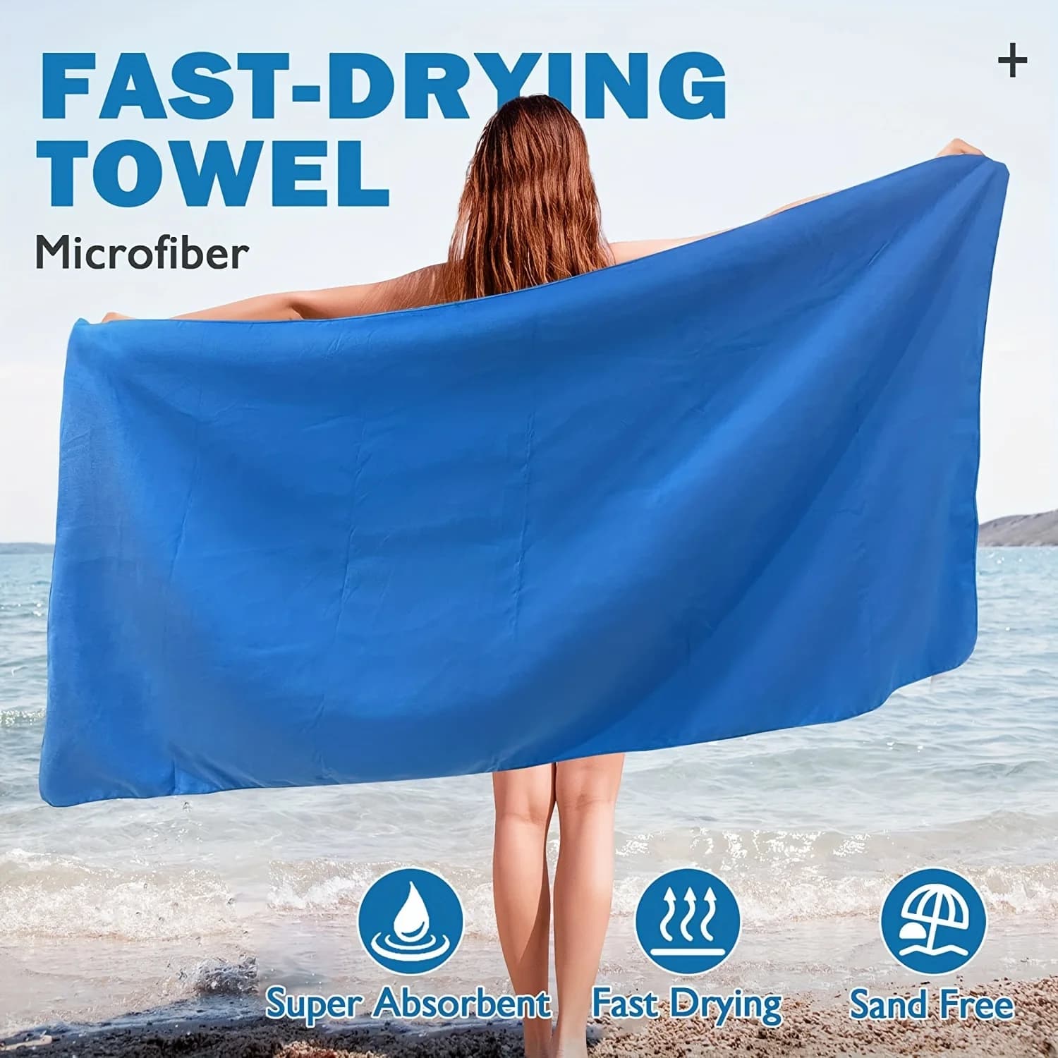 Set di asciugamani in microfibra ad asciugatura rapida 40x80 cm 76x152 cm portatile leggero e assorbente per sudore, per palestra, yoga, spiaggia, campeggio, escursionismo