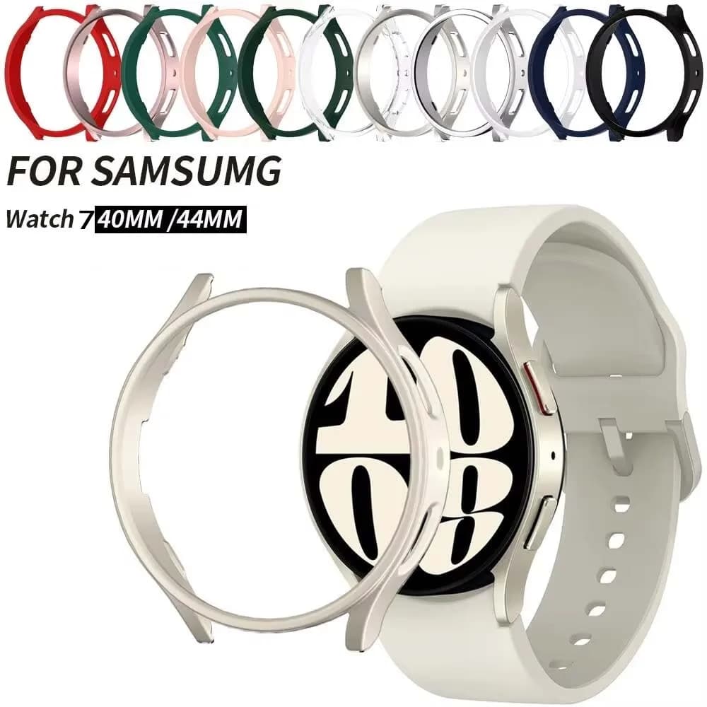 PC Cover for Samsung Galaxy Watch 7 Case 40mm 44mm Accessories Frame Protective Hard Bumper Shell Galaxy Watch7 smart watch cove