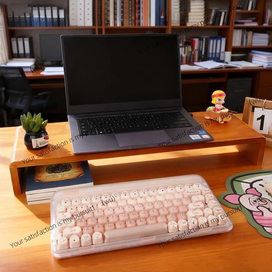 Supporto per monitor in legno massello, supporto da scrivania