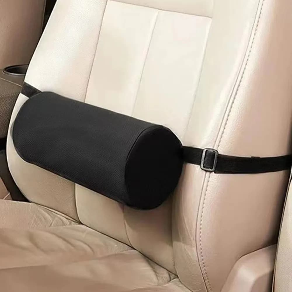 Cylindrical Shape Lumbar Spine Support Pad Soft Foam Lumbar Support Pillow Roll Ergonomic Design Round Seat Cushion Couch