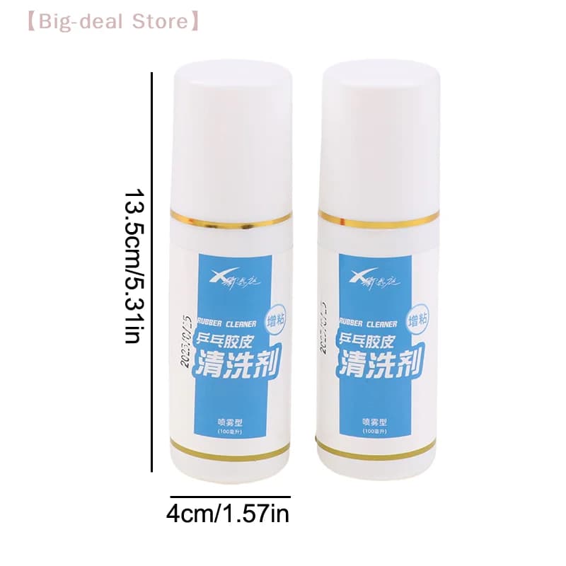 【M】 Spray detergente per gomma da 100 ml, detergente speciale per racchette, pellicola protettiva, cinghia di protezione per i bordi delle racchette da ping pong