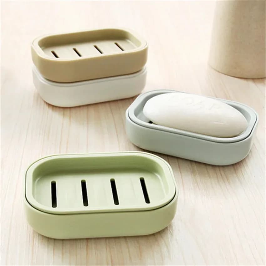 Nuovo Contenitore Porta Sapone da Bagno, per Casa, Doccia, Viaggi, Escursioni - Scatola Dispenser in Plastica per Sapone, Porta Sapone