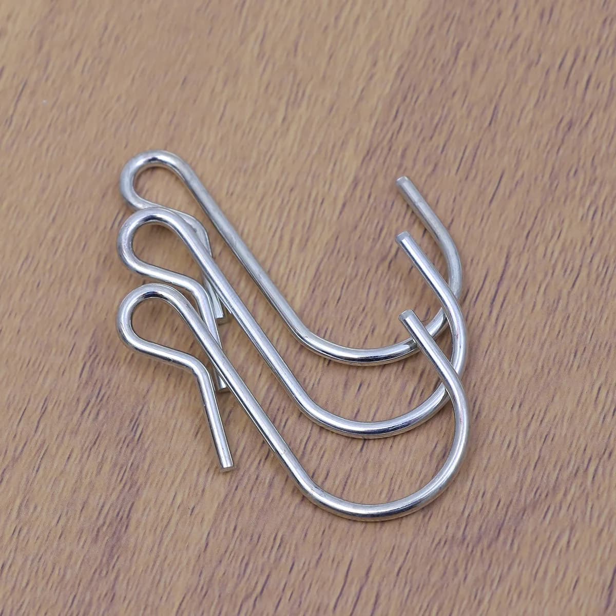 10Pcs S Shape Metal Hanging Hooks Heavy Duty Premium Carbon Steel Hangers for Kitchen Utensils Clothes Bags Towels Organizers