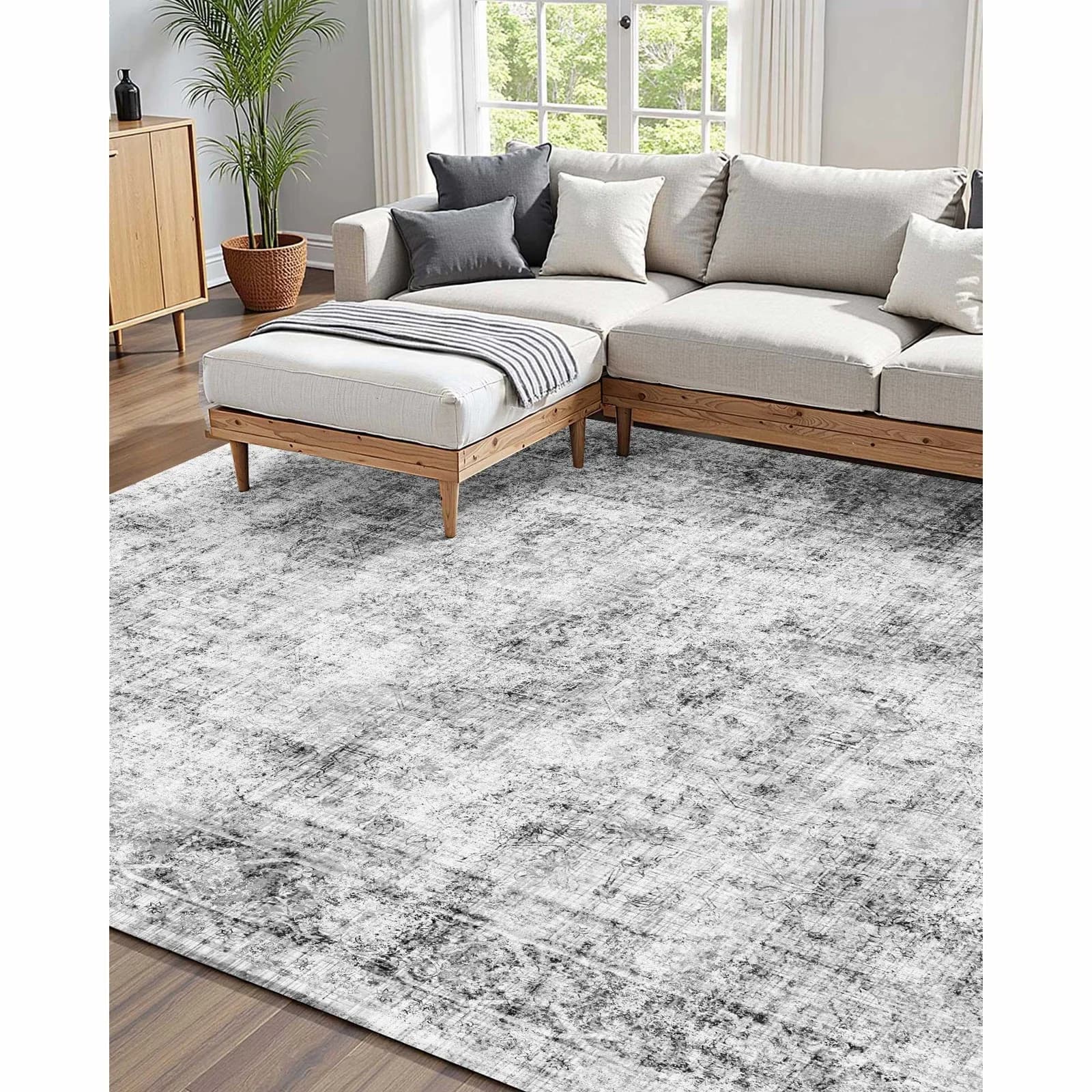 Carpet Uimoso 6 ft x 9 ft, large anti-slip carpet for interior, bedroom, living room