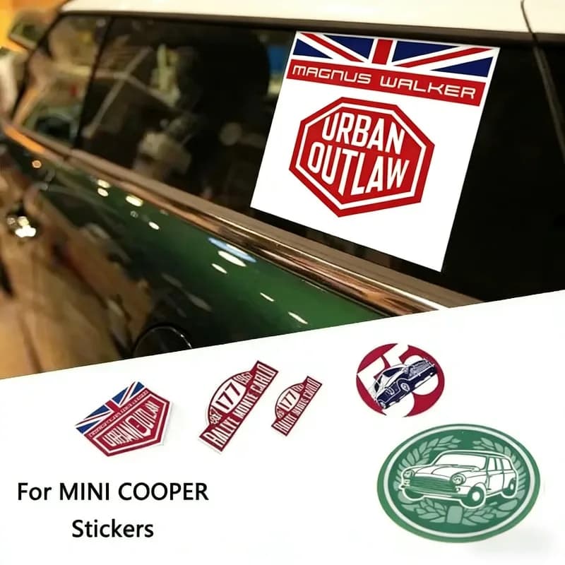 Car sticker modified label For Mini Cooper sticker S JCW For R55 R56 R60 R61 F54 F55 F56 F60 Countryman Accessories