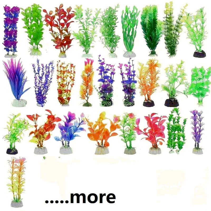 Piante di plastica subacquee artificiali Acquario Acquario Arbusto falso acquatico Decorazione di simulazione di visualizzazione dell'erba d'acqua verde
