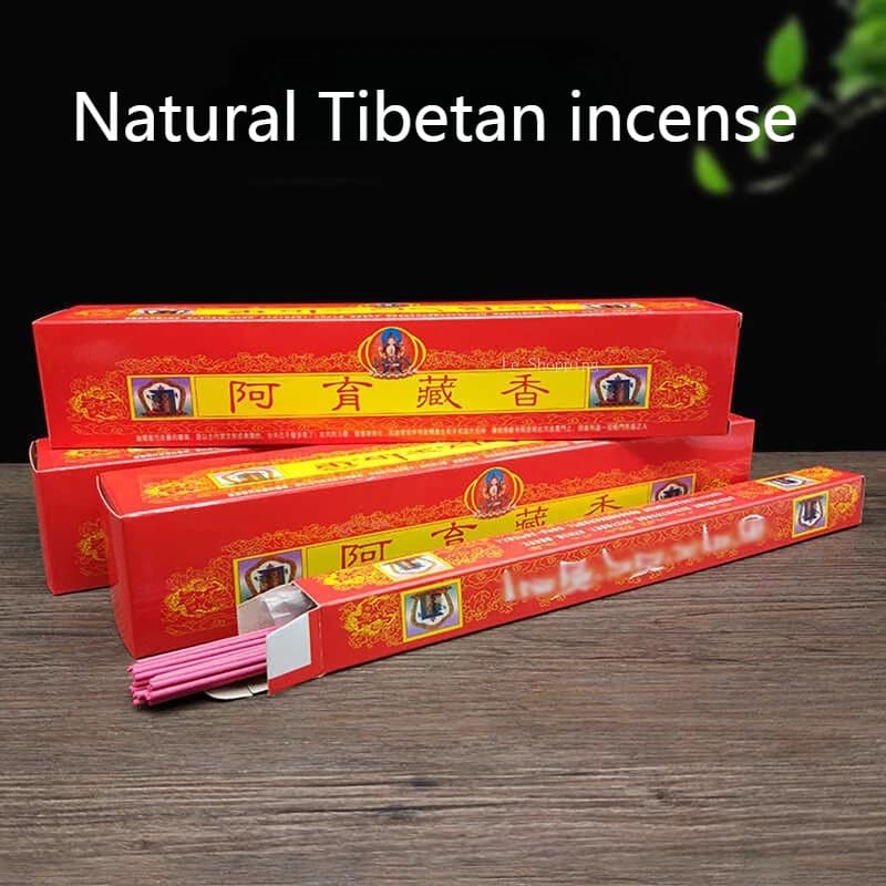 Bastoncini di incenso naturale fatti a mano Incenso tibetano Purificazione dell'aria interna per uso domestico per rimuovere gli odori Rilassamento mentale Joss Stick