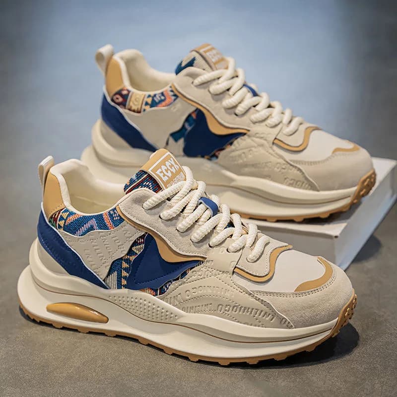 Scarpe da uomo comode primaverili Nuove scarpe traspiranti Sneaker da uomo versatile alla moda con suola spessa Scarpe da corsa casual per uomo