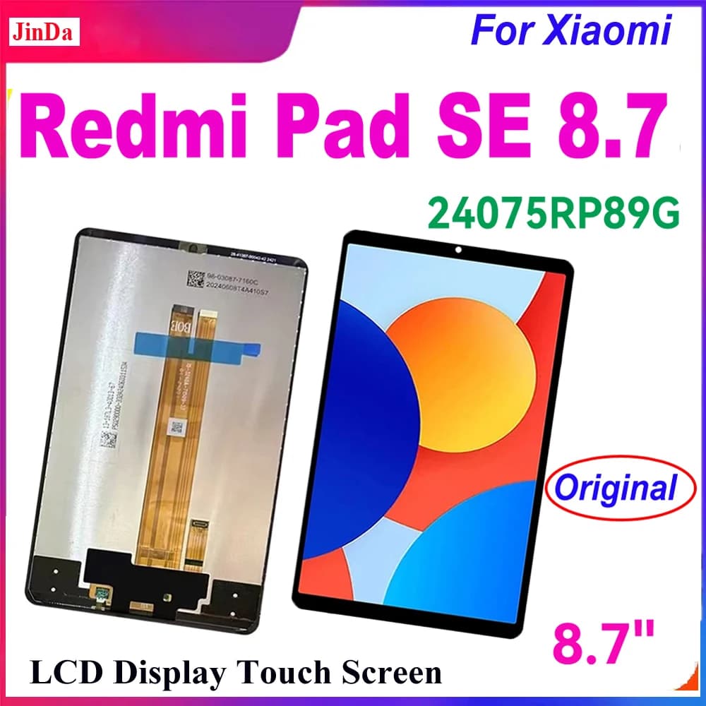 Display LCD AAA+ da 8,7 pollici per Xiaomi Redmi Pad SE 8.7 24075RP89G, Schermo Touch Digitizer con Pannello in Vetro, Ricambio Completo