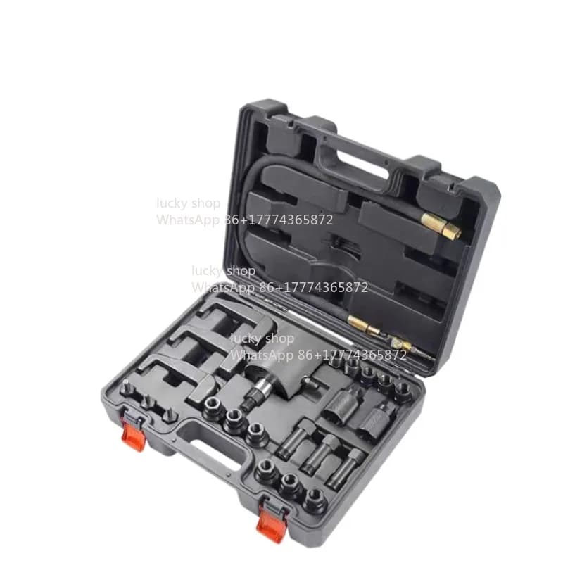 Set of horses tools for removal of tire injectors, injector repair tool for removal of auto fast injectors