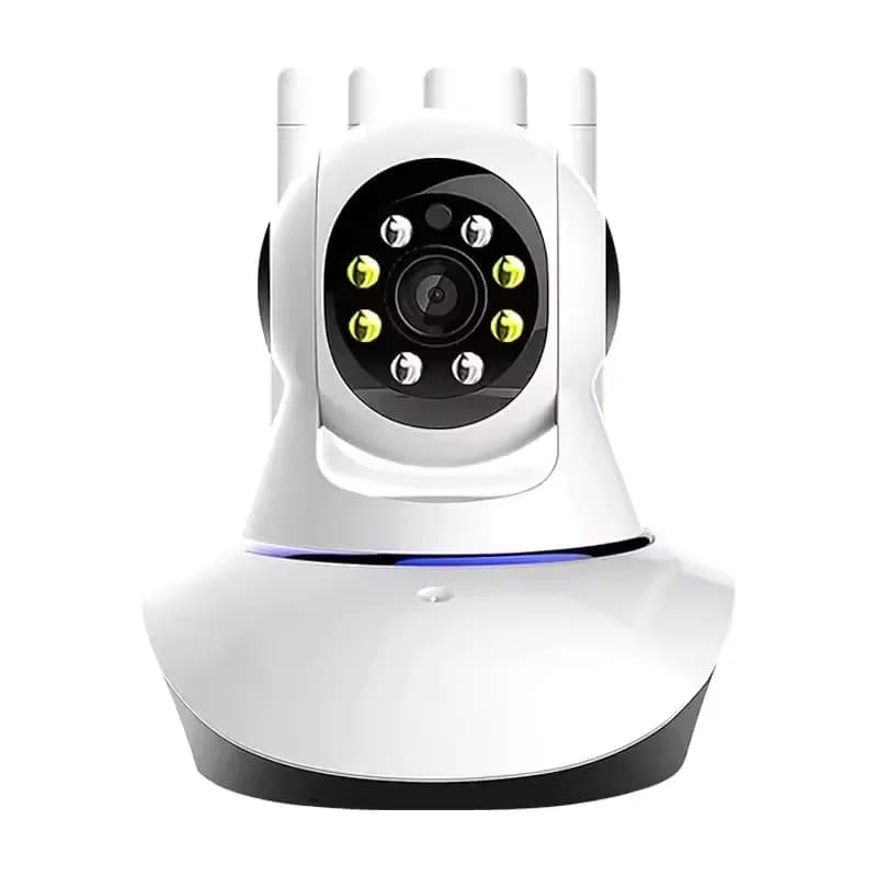 Telecamera WiFi Pan-Tilt 1080P HD CMOS con Visione Notturna e Tracciamento Automatico per Sicurezza di Bambini e Animali Domestici, Monitor Smart Home IP66 H265 con Scheda di Memoria