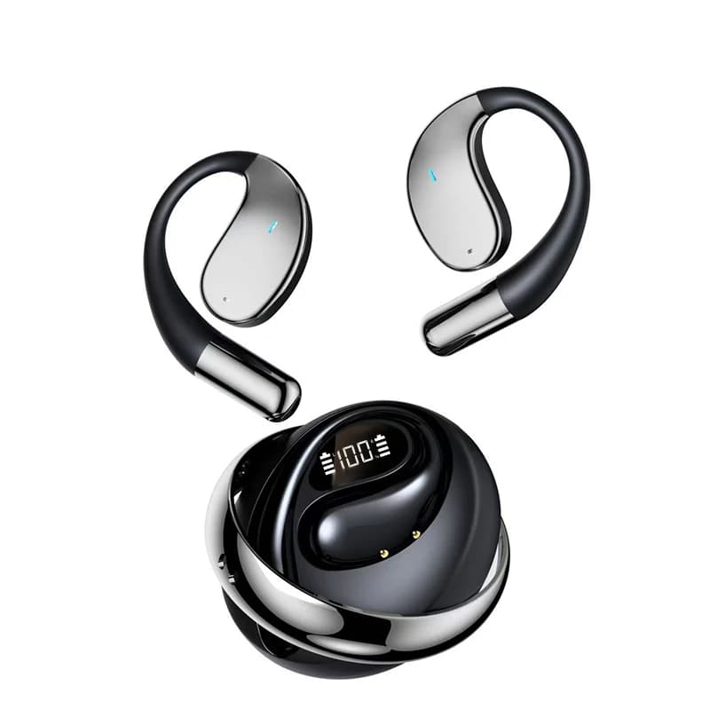 Cuffie open-ear, con supporto per la traduzione linguistica AI, auricolari wireless, Bluetooth 5.4, traduzione in tempo reale, compatibili con 144 lingue