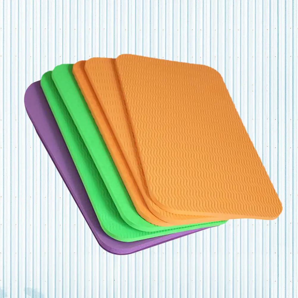 6 pieces of yoga knee pads, thick 39x0,6 cm, for yoga, pilates, ground exercises in gym, knee cushion, seat cushion, fitness mat accessory