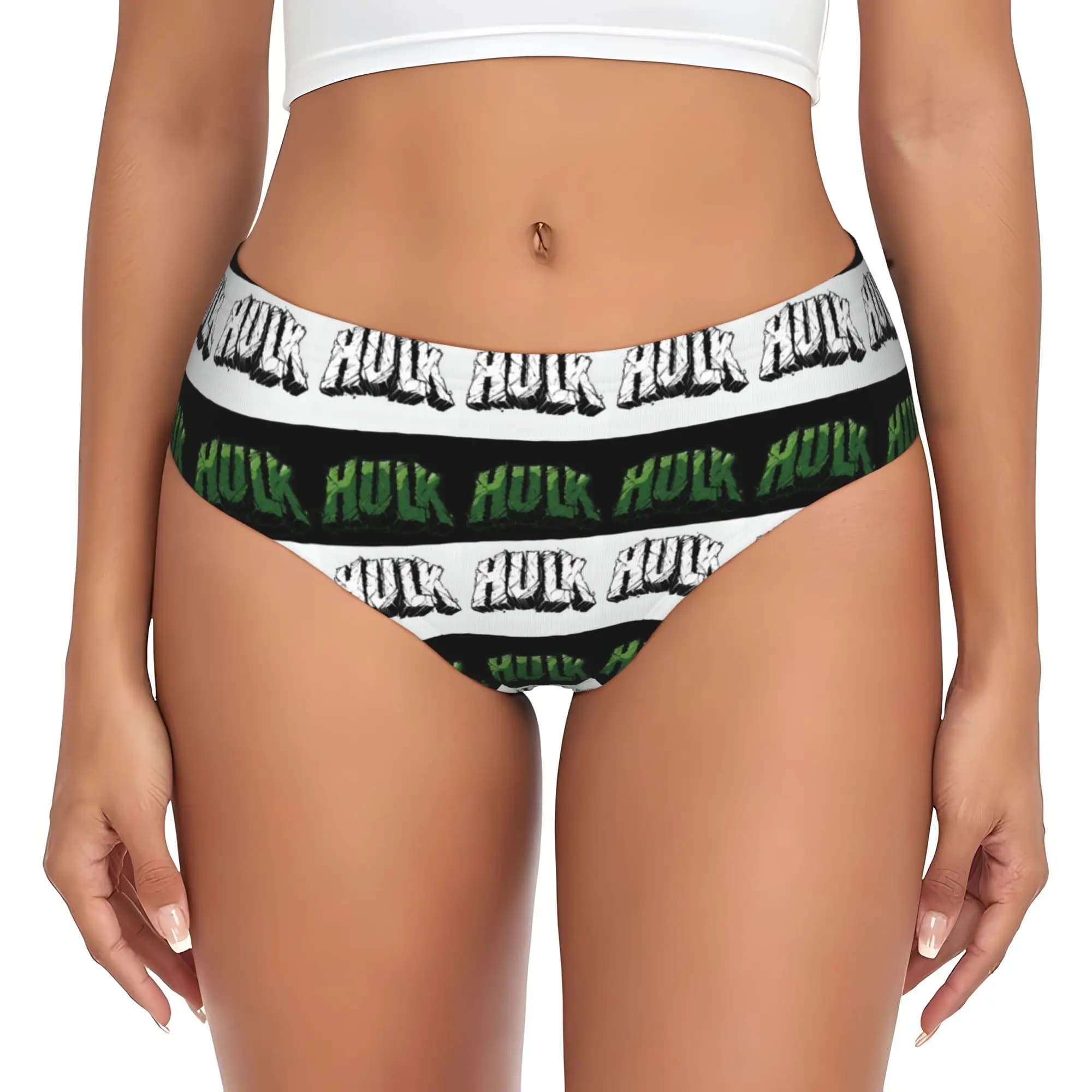 Slip da donna personalizzati H-Hulk con stampa artistica, comodi ed elasticizzati