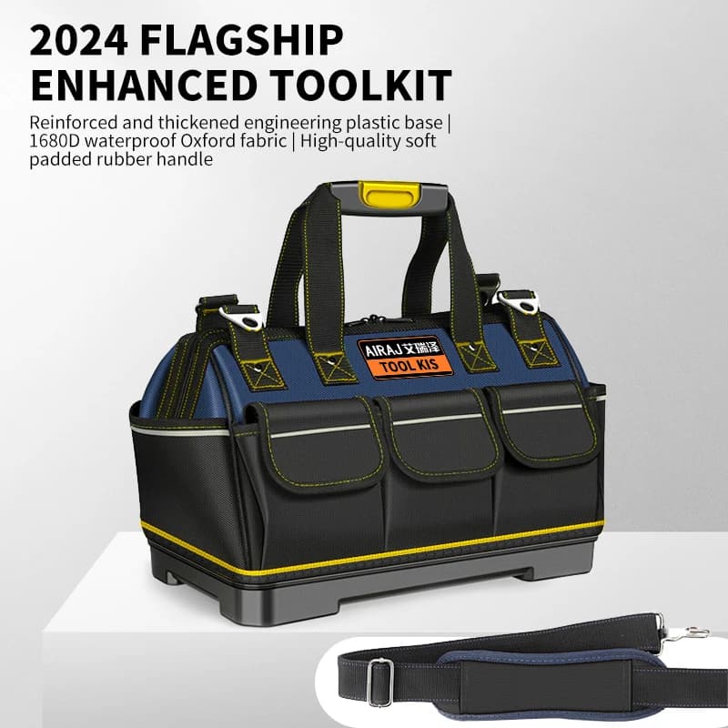 AIRAJ Multifunction Tool Bags Oxford 1680D Fabric Electricity Bags High Capacity Waterproof and Wear Resistant Bags