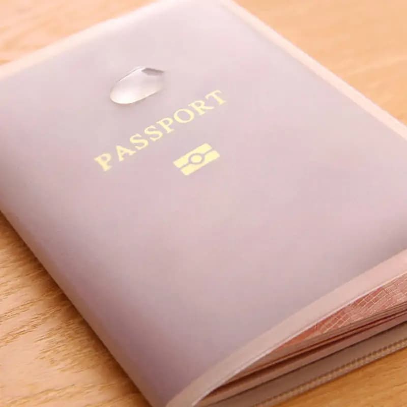 PVC Waterproof Transparent Passport Cover Covers on The Passports Plastic Passport Sleeve Pass Holder