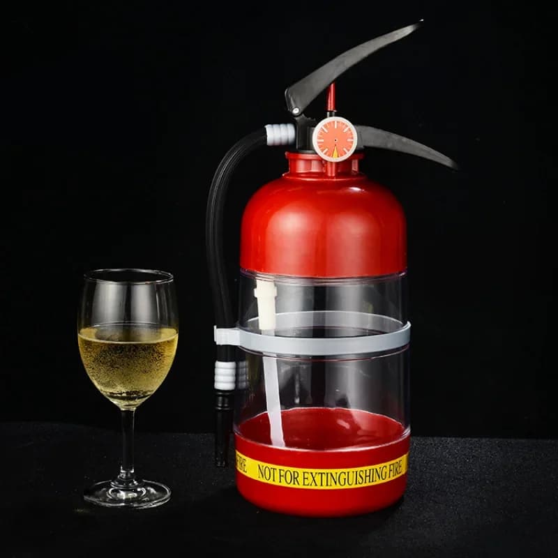 Macchina per birra creativa Estintore pressato a mano Modellazione Pistola per vino Bozza di birra Macchina per vino Dispenser Mini distributore d'acqua